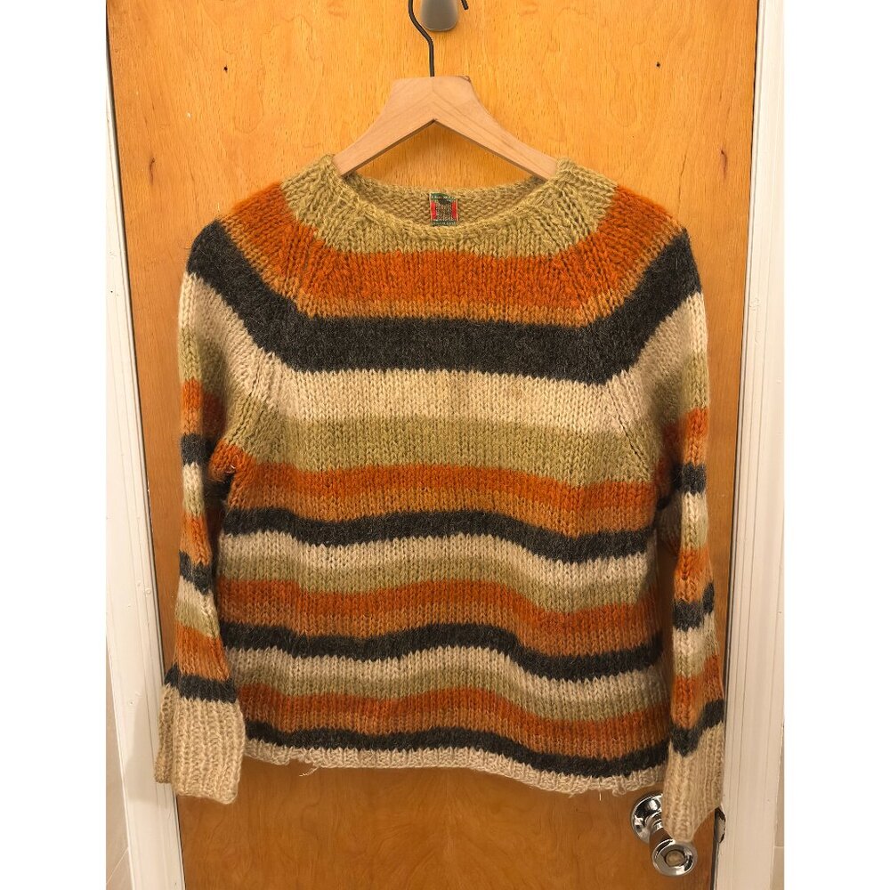 Vintage 60s Ilaria Mohair Striped Sweater